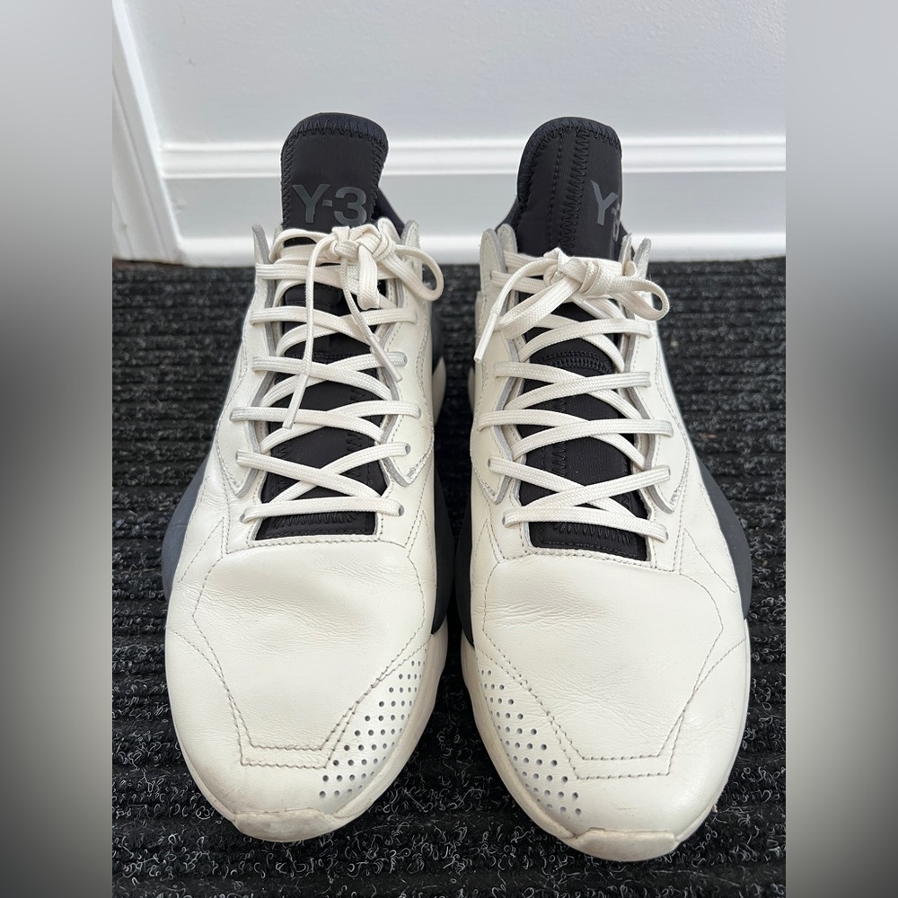 Y3 Kaiwa Adidas sneakers off white black Men's 10 original Box and tags lace - Picture 6 of 14